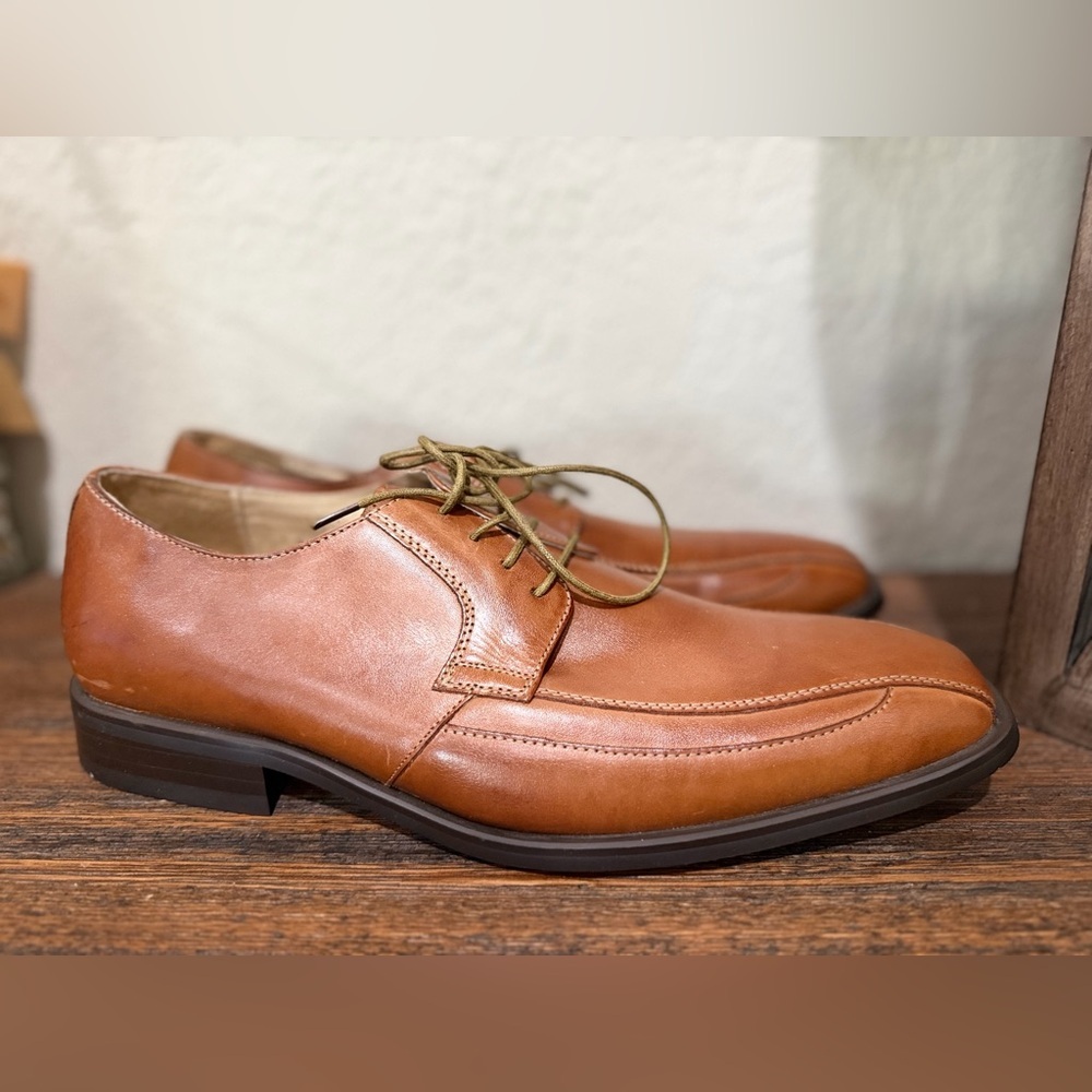 Fratelli Select brown oxford leather lace-up dress shoes size 10 NEW